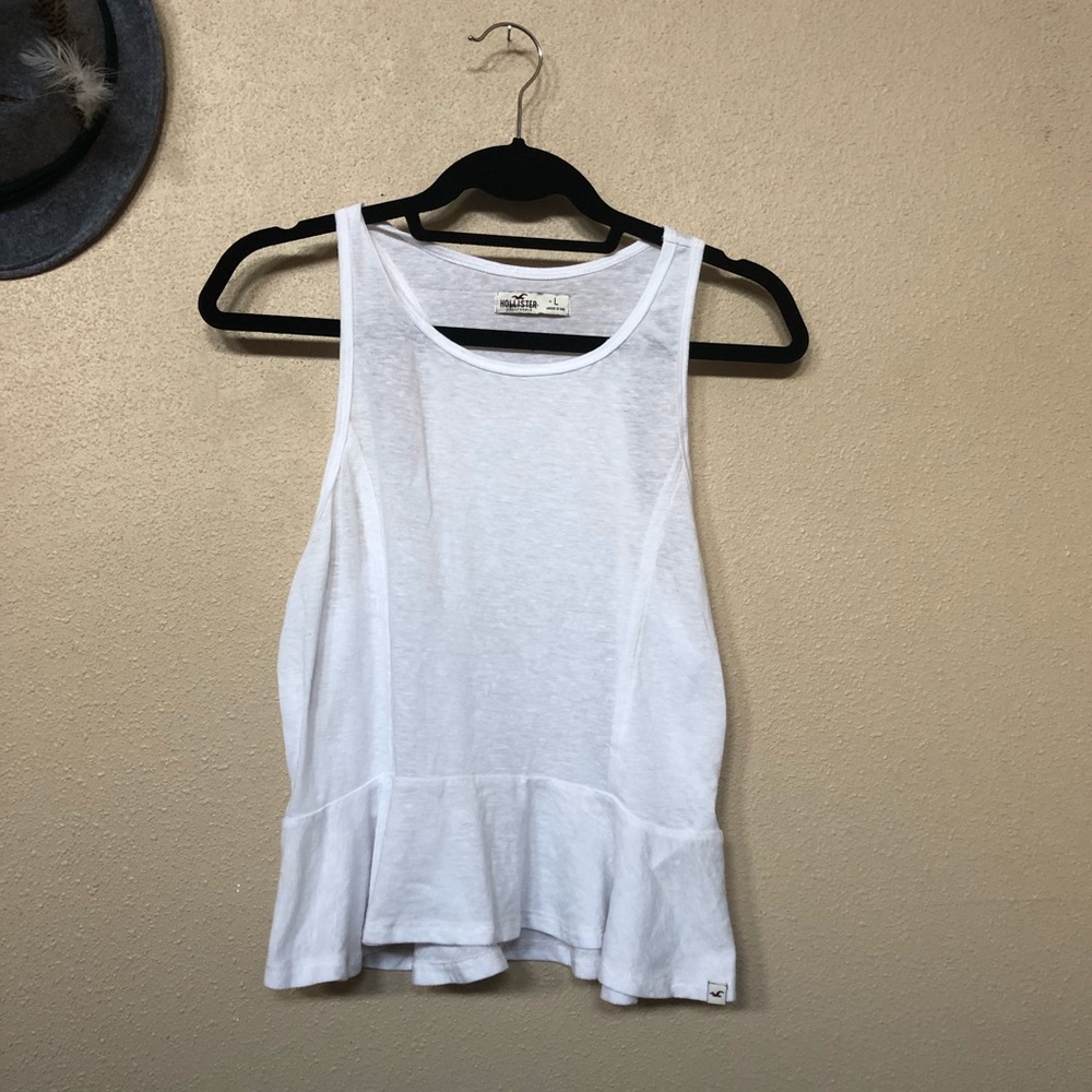 Hollister white tank
